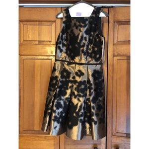 Copper accent cocktail dress!